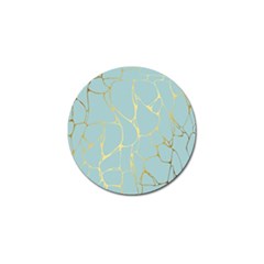 Mint,gold,marble,pattern Golf Ball Marker (4 Pack) by NouveauDesign