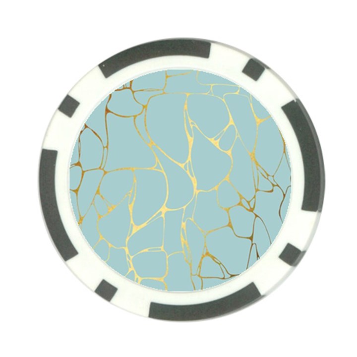 mint,gold,marble,pattern Poker Chip Card Guard