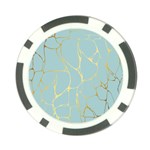 mint,gold,marble,pattern Poker Chip Card Guard Back