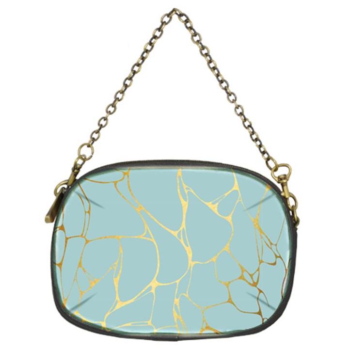 mint,gold,marble,pattern Chain Purses (Two Sides) 