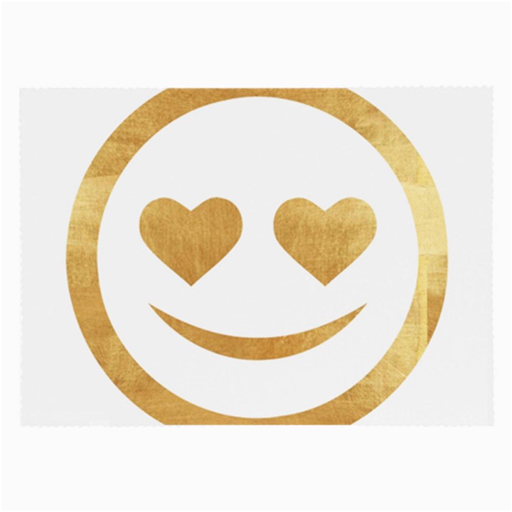 gold smiley face Large Glasses Cloth