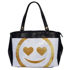 Gold Smiley Face Office Handbags by NouveauDesign