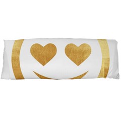 Gold Smiley Face Body Pillow Case (dakimakura) by NouveauDesign