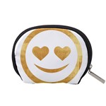 gold smiley face Accessory Pouches (Small)  Back