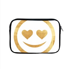 Gold Smiley Face Apple Macbook Pro 15  Zipper Case by NouveauDesign