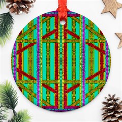 Gift Wrappers For Body And Soul In  A Rainbow Mind Ornament (round) by pepitasart