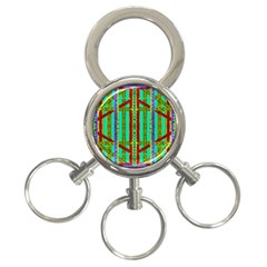 Gift Wrappers For Body And Soul In  A Rainbow Mind 3-ring Key Chains