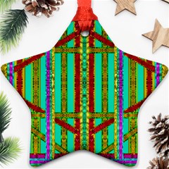 Gift Wrappers For Body And Soul In  A Rainbow Mind Star Ornament (two Sides) by pepitasart