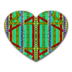 Gift Wrappers For Body And Soul In  A Rainbow Mind Heart Mousepads by pepitasart