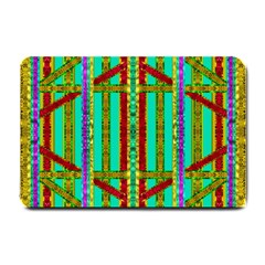 Gift Wrappers For Body And Soul In  A Rainbow Mind Small Doormat  by pepitasart