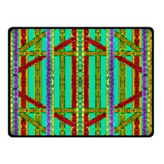 Gift Wrappers For Body And Soul In  A Rainbow Mind Double Sided Fleece Blanket (small)  by pepitasart