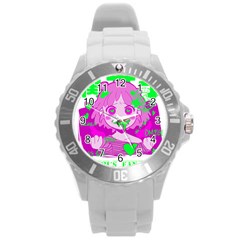 Fujoshi Round Plastic Sport Watch (l) by psychodeliciashop