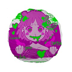 Fujoshi Standard 15  Premium Round Cushions by psychodeliciashop