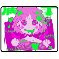 Fujoshi Double Sided Fleece Blanket (medium)  by psychodeliciashop