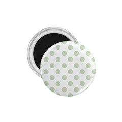 Green Dots Modern Pattern Paper 1 75  Magnets by Celenk