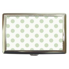 Green Dots Modern Pattern Paper Cigarette Money Cases by Celenk