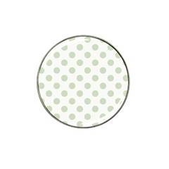 Green Dots Modern Pattern Paper Hat Clip Ball Marker (4 Pack) by Celenk