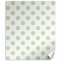 Green Dots Modern Pattern Paper Canvas 20  X 24   by Celenk