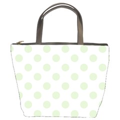 Green Dots Modern Pattern Paper Bucket Bags by Celenk