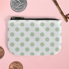 Green Dots Modern Pattern Paper Mini Coin Purses by Celenk