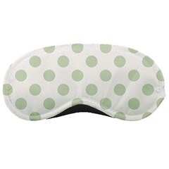 Green Dots Modern Pattern Paper Sleeping Masks by Celenk