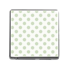 Green Dots Modern Pattern Paper Memory Card Reader (square) by Celenk