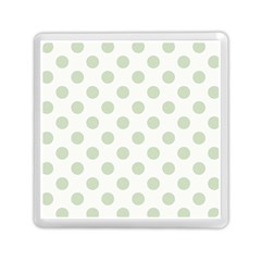 Green Dots Modern Pattern Paper Memory Card Reader (square)  by Celenk