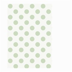 Green Dots Modern Pattern Paper Small Garden Flag (two Sides) by Celenk