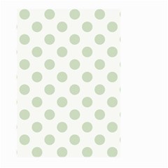 Green Dots Modern Pattern Paper Large Garden Flag (two Sides) by Celenk