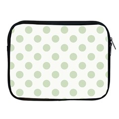 Green Dots Modern Pattern Paper Apple Ipad 2/3/4 Zipper Cases by Celenk