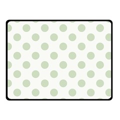 Green Dots Modern Pattern Paper Double Sided Fleece Blanket (small)  by Celenk