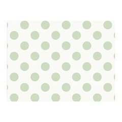 Green Dots Modern Pattern Paper Double Sided Flano Blanket (mini)  by Celenk