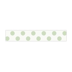 Green Dots Modern Pattern Paper Flano Scarf (mini) by Celenk