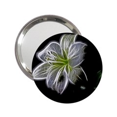 White Lily Flower Nature Beauty 2 25  Handbag Mirrors by Celenk