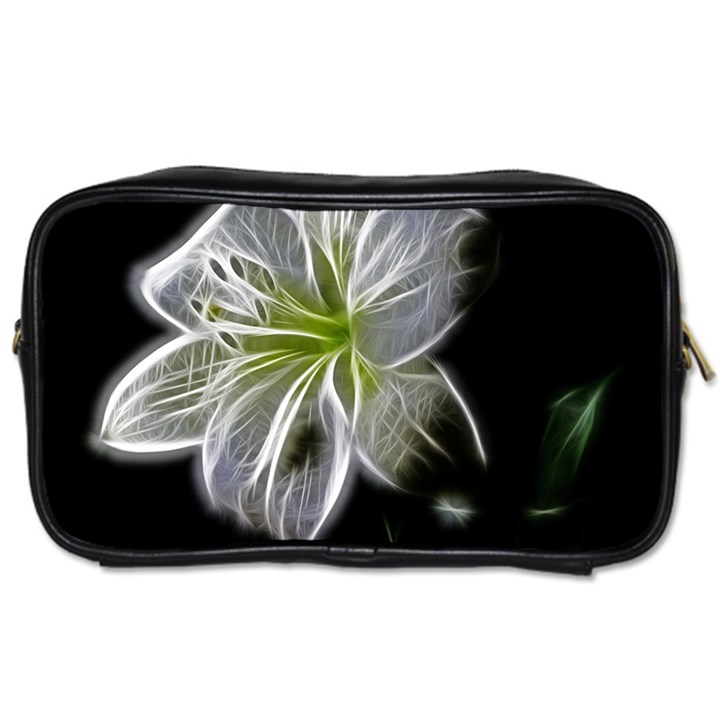 White Lily Flower Nature Beauty Toiletries Bags 2-Side