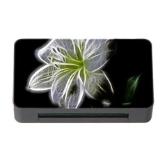 White Lily Flower Nature Beauty Memory Card Reader With Cf by Celenk