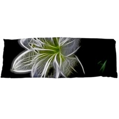 White Lily Flower Nature Beauty Body Pillow Case Dakimakura (two Sides) by Celenk