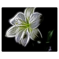 White Lily Flower Nature Beauty Double Sided Flano Blanket (medium)  by Celenk