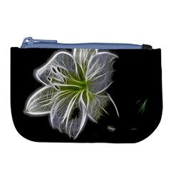 White Lily Flower Nature Beauty Large Coin Purse by Celenk