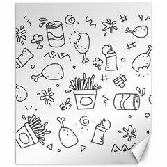 Set Chalk Out Scribble Collection Canvas 8  X 10  by Celenk