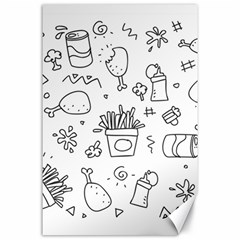 Set Chalk Out Scribble Collection Canvas 24  X 36  by Celenk