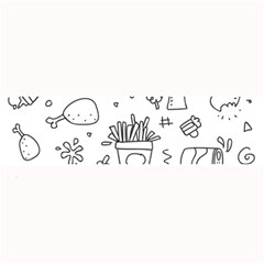 Set Chalk Out Scribble Collection Large Bar Mats by Celenk