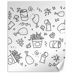 Set Chalk Out Scribble Collection Canvas 11  X 14   by Celenk