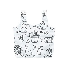 Set Chalk Out Scribble Collection Full Print Recycle Bags (s)  by Celenk