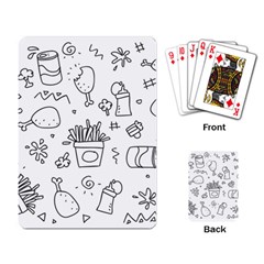 Set Chalk Out Scribble Collection Playing Card by Celenk