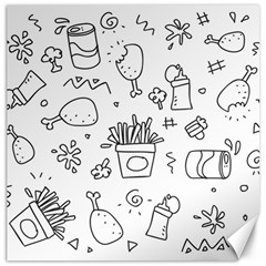 Set Chalk Out Scribble Collection Canvas 12  X 12   by Celenk