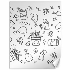 Set Chalk Out Scribble Collection Canvas 36  X 48   by Celenk