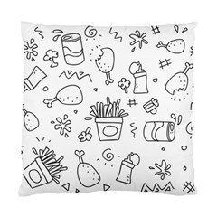 Set Chalk Out Scribble Collection Standard Cushion Case (two Sides) by Celenk