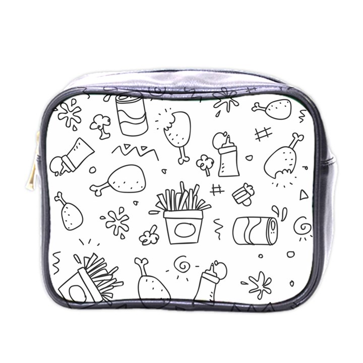 Set Chalk Out Scribble Collection Mini Toiletries Bags