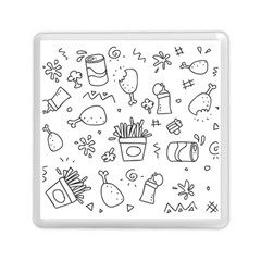 Set Chalk Out Scribble Collection Memory Card Reader (square)  by Celenk